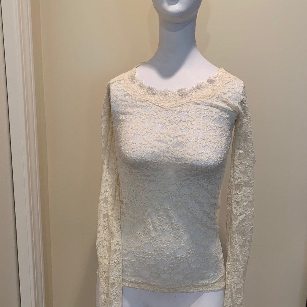 FREE PEOPLE LACE TOP - Picture 7 of 9
